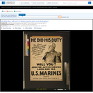 He Did His Duty - Will You? U.S. Marines - Join for Active Service Land and Sea