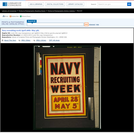 Navy Recruiting Week April 28th--May 5th.