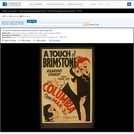 WPA Posters: "A Touch of Brimstone Hilarious Comedy : Back Stage Life.