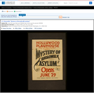WPA Posters: C.E. Reynolds "Mystery of Broadwalk Asylum"