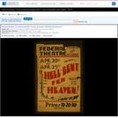 WPA Posters: Federal Theatre, La Cadena And Mt. Vernon, Presents "Hell-bent Fer Heaven!"