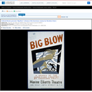 WPA Posters: Federal Theatre Presents "Big Blow" a Drama of The Hurricane Country by Theodore Pratt