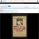 WPA Posters: Boys - Are You Interested in a Job? Find Out What An Occupation Has to Offer You in Pay, Employment, Security, And Promotion : Free Classes in Occupations.