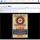 WPA Posters: Bullseye! For Binoculars Loan Your 6 X 30 Or 7 X 50 Zeiss Or Bausch & Lomb Binoculars to Your Navy ....