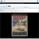 WPA Posters: Operators of Small Boats Enlist Now! U.S. Coast Guard