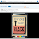 WPA Posters: Blackout Means Black