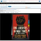 WPA Posters: Civil Liberties in War Times by Max Lerner City Wide Forum.