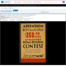 WPA Posters: Attention Boys And Girls - $250.00 in Prizes - Miniature Home Building Contest ...