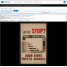 WPA Posters: Can You Stop? - Speed And Stopping Distance - Iowa State Safety Council