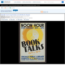 WPA Posters: Book Talks, 12:15 to 12:45 Noon Hour, Every Thursday Nov. Thru Apr.