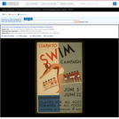 WPA Posters: Learn to Swim Campaign Classes For All Ages Forming in All Pools