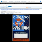 WPA Posters: Chicago Will Control Syphilis You May Have Your Blood Test Free And Confidentially at One of The Following Stations : Chicago Board of Health, Herman N. Bundesen, Pres.