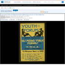 WPA Posters: Youth Forums Leader E.W. Balduf of Des Moines Public Forums at The Y.W.C.A. Ninth & High Street.