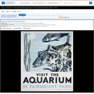 WPA Posters: Visit The Aquarium in Fairmount Park