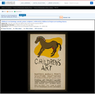 WPA Posters: Children's Art Paintings, Murals, Prints, Sculpture, Craftwork by Children in Project Art Teaching Classes.