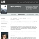 Housekeeping by Marilynne Robinson - Reader's Guide