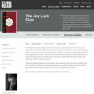 The Joy Luck Club by Amy Tan - Teacher's Guide