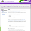 Establishing A Purpose For Reading Using Informational Text
