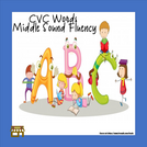 CVC Words Worksheet (Middle Sounds Fluency) FREEBIE