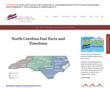 North Carolina Fast Facts and Timelines