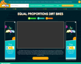 ABCya Equal Proportions Dirt Bikes Game