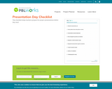 Presentation Day Checklist