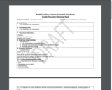 North Carolina Science Essential Standards Grade Two Unit Planning Pack