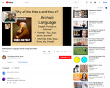 YouTube Shakespeare's Language: Archaic Usage & Poetry