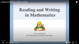 Reading and Writing in Mathematics