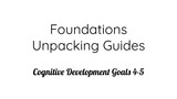 Foundations Unpacking Guide: Cognitive Development- Creative Expression