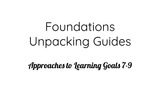 Foundations Unpacking Guide: Approaches to Play and Learning- Attentivness and Effort