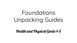 Foundations Unpacking Guide: Health and Physical Development- Motor Development