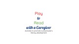 NC Pre-K SoR Play to Read with a Caregiver