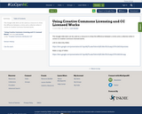 Using Creative Commons Licensing and CC Licensed Works