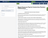 Remix Classroom Tips for Content Area Teachers of Newcomers