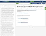 Adobe Digital Design 4.00 Vocabulary Crossword