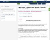 T4T Cluster 6 Family Letter (English & Spanish)