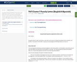 T4T Cluster 7 Family Letter (English & Spanish)