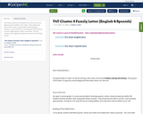T4T Cluster 8 Family Letter (English & Spanish)