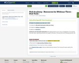 Hub Academy - Resources for Webinar Three - Hub Tools -
