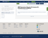 PBS Chemistry Chapter 02, Lesson 02 - Classification of Matter