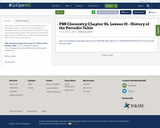 PBS Chemistry Chapter 04, Lesson 01 - History of the Periodic Table