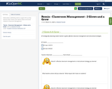 Remix - Classroom Management - 2 Glows and a Grow