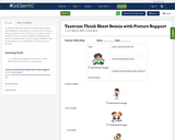 Tantrum Think Sheet Remix with Picture Support