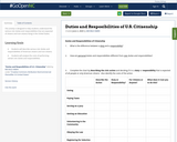 Duties and Resposibilities of U.S. Citizenship