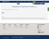 Properties of Exponents Practice