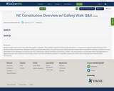 NC Constitution Overview w/ Gallery Walk Q&A