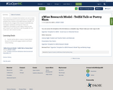 eWise Research Model - TedEd Talk or Poetry Slam