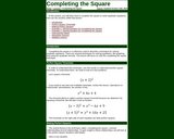 Completing the Square