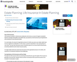 Estate Planning: Life Insurance in Estate Planning